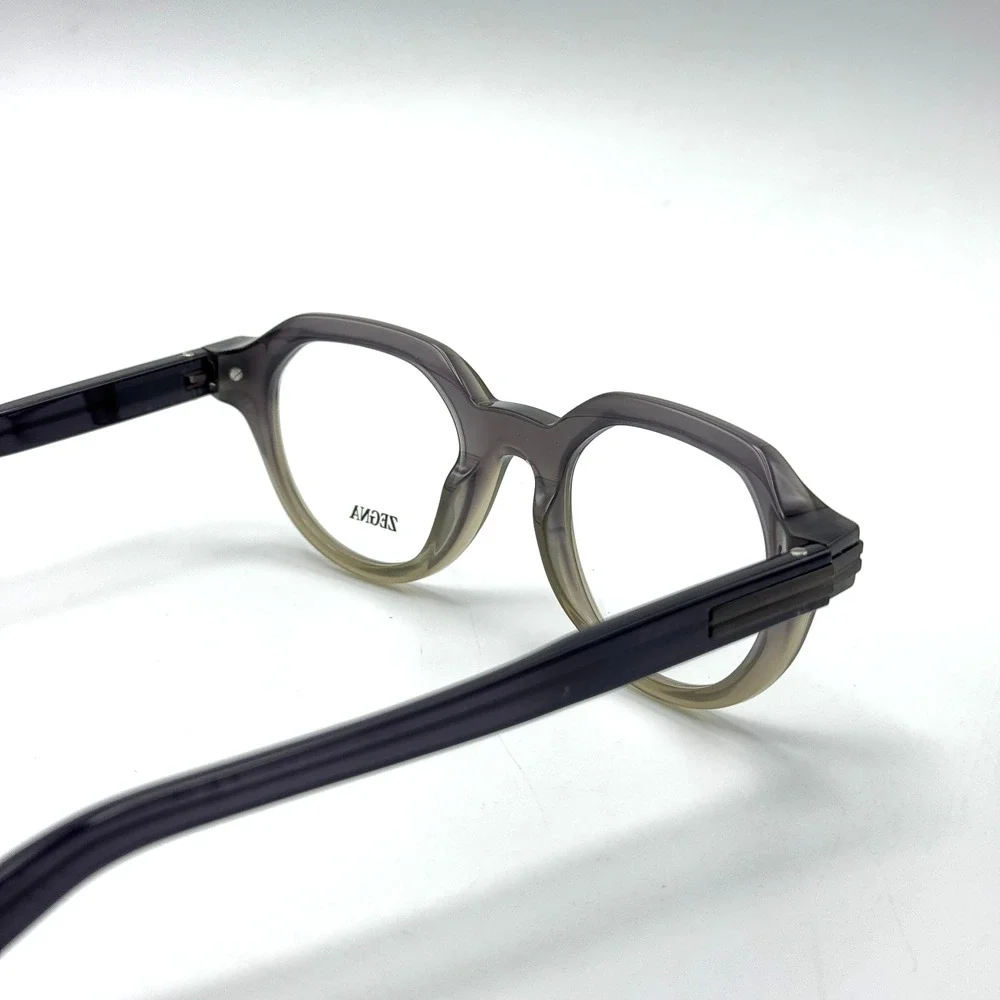 Ermenegildo Zegna Eyeglass Frames EZ5303 020 Gray Gradient Geometric 49-23-145